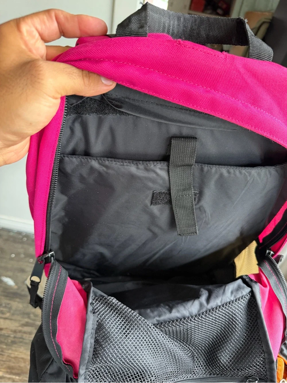 Helly Hansen Hot Pink and Cream Casual Daypack Backpack